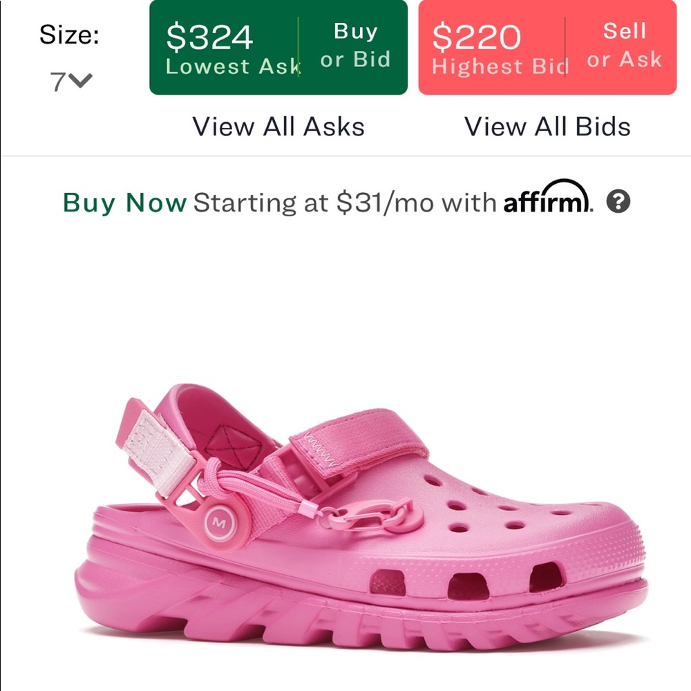 Post Malone x Crocs pink